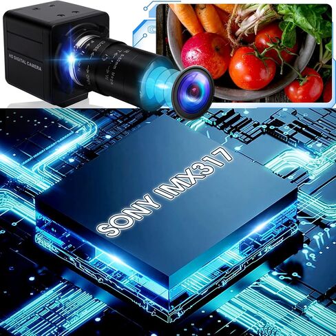 كاميرا ويب USB IFWATER 4K Ultra HD 5-50 مم، عدسة تكبير يدوية USB، كاميرا USB 2160P مع مستشعر IMX317، كاميرا ويب 10X Varifocus تدعم كاميرا ويب USB قريبة لنافذة/Linux/Raspberry Pi، ميكروفون مدمج in Saudi Arabia