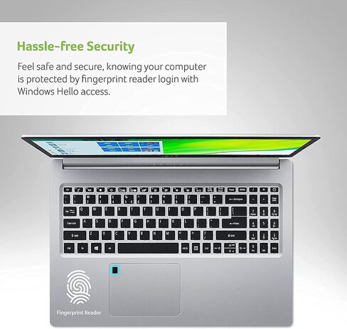 acer Aspire 5 Slim Laptop, 15.6" FHD IPS, AMD Ryzen 3 3350U Quad-Core Mobile Processor, 20 GB DDR4 RAM, 1 TB SSD, WiFi 6, Backlit KB, Fingerprint Reader, HDMI, Amazon Alexa, Windows 11 in Saudi Arabia