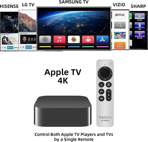 جهاز تحكم عن بعد بديل عالمي جديد متوافق مع تلفزيون ابل 4K/ الجيل 1 2 3 4/ HD A2169 A1842 A1625 A1427 A1469 A1378 A1218 مع وظيفة التحكم في التلفزيون in Saudi Arabia