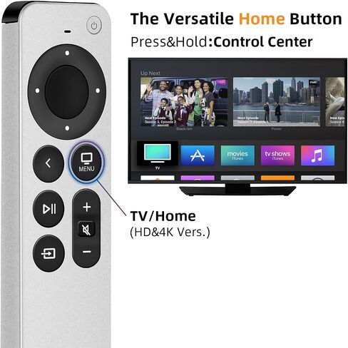 جهاز تحكم عن بعد بديل عالمي جديد متوافق مع تلفزيون ابل 4K/ الجيل 1 2 3 4/ HD A2169 A1842 A1625 A1427 A1469 A1378 A1218 مع وظيفة التحكم في التلفزيون in Saudi Arabia