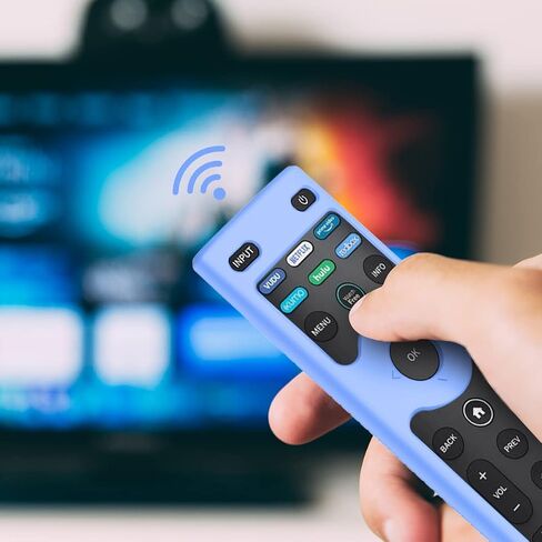 [عبوتان] غطاء حماية من السيليكون WQNIDE لجهاز التحكم عن بعد للتلفزيون الذكي Vizio XRT140، جراب بديل عن بعد للتلفزيون Vizio XRT140 LED QLED HD UHD مضاد للصدمات مع حبل (أحمر + أزرق غامق) in Kuwait