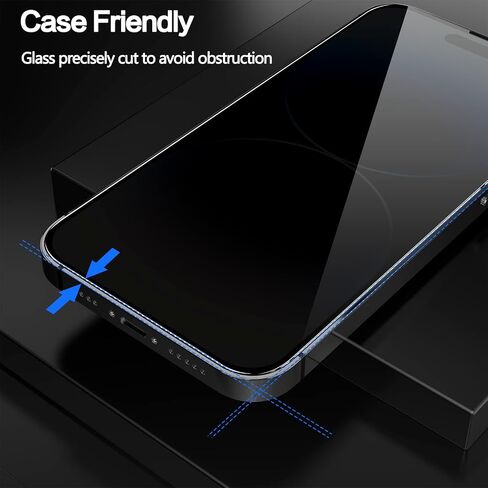 sorlnern [عبوة من قطعتين] واقي شاشة خصوصية iPhone 14 Pro Max لهاتف iPhone 14 Pro Max طبقة من الزجاج المقوى المضاد للتجسس [تغطية كاملة]، ملحقات شاشة خاصة مضادة للخدش بصلابة 9H [6.7 بوصات] 2022 in Kuwait