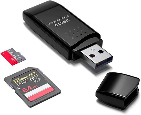 Micro SD Card Reader USB 3.0, ZIYUETEK USB to SD Memory Card Adapter for TF, SD, Micro SD, SDXC, SDHC, MMC, RS-MMC, Micro SDXC, Micro SDHC, UHS-I for Mac, PC, Laptop in Kuwait