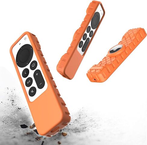 Remote Case for Apple Siri Remote 2021/2022 (2nd/3rd Gen), Anti-Lost Anti-Slip Durable Silicon Shockproof Rubber Cover for Apple 4K HD TV Siri Remote (2nd/3rd Generation) AirTag Applicable (Blue) in Kuwait