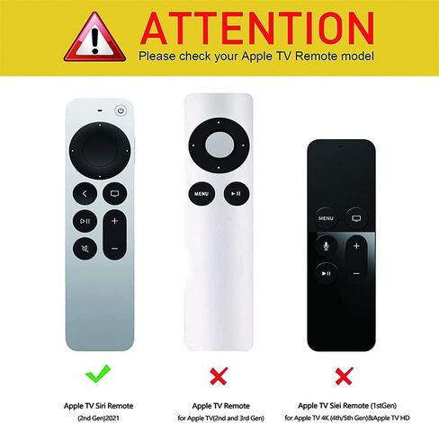 Remote Case for Apple Siri Remote 2021/2022 (2nd/3rd Gen), Anti-Lost Anti-Slip Durable Silicon Shockproof Rubber Cover for Apple 4K HD TV Siri Remote (2nd/3rd Generation) AirTag Applicable (Blue) in Kuwait