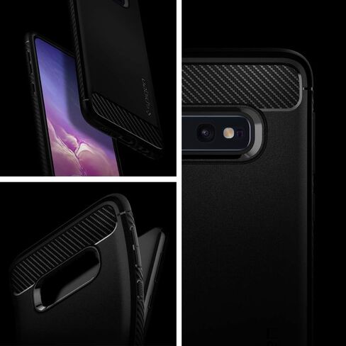 Spigen Rugged Armor مصمم لحافظة Samsung Galaxy S10e (2019) - أسود مطفي in Saudi Arabia