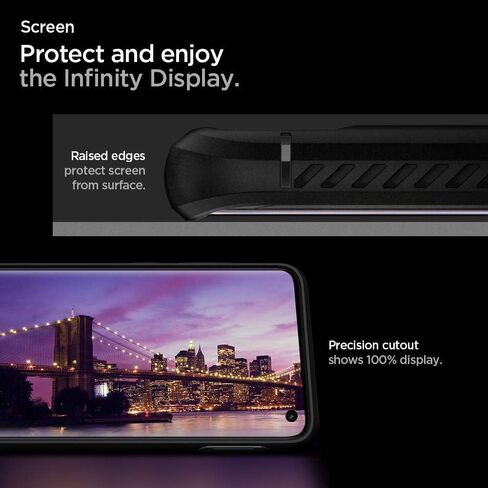 Spigen Rugged Armor مصمم لحافظة Samsung Galaxy S10e (2019) - أسود مطفي in Saudi Arabia