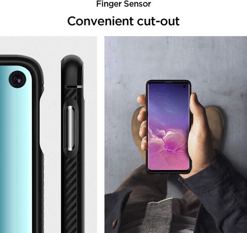 Spigen Rugged Armor مصمم لحافظة Samsung Galaxy S10e (2019) - أسود مطفي in Saudi Arabia