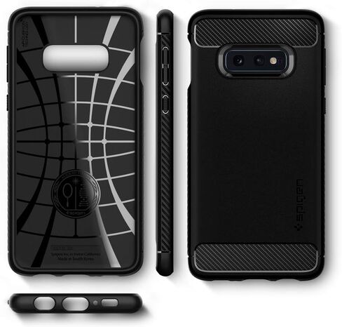 Spigen Rugged Armor مصمم لحافظة Samsung Galaxy S10e (2019) - أسود مطفي in Saudi Arabia