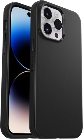OtterBox iPhone 14 Pro Max (ONLY) Symmetry Series Case - BLACK , ultra-sleek, wireless charging compatible, raised edges protect camera & screen in Saudi Arabia