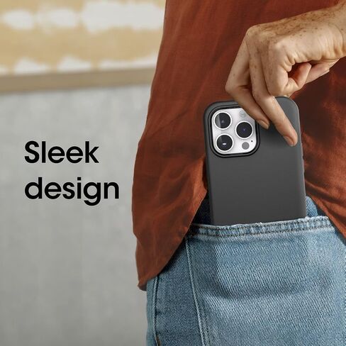 OtterBox iPhone 14 Pro Max (ONLY) Symmetry Series Case - BLACK , ultra-sleek, wireless charging compatible, raised edges protect camera & screen in Saudi Arabia