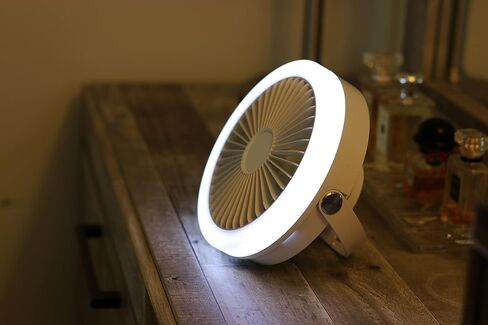 مروحة سطح المكتب القابلة لاعادة الشحن مع اضاءة وجهاز تحكم عن بعد USB من كولكابيس in Kuwait