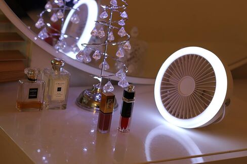 مروحة سطح المكتب القابلة لاعادة الشحن مع اضاءة وجهاز تحكم عن بعد USB من كولكابيس in Kuwait