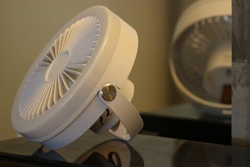 مروحة سطح المكتب القابلة لاعادة الشحن مع اضاءة وجهاز تحكم عن بعد USB من كولكابيس in Kuwait