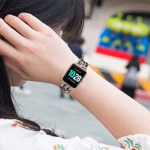 ViCRiOR Bands Compatible with ID205L Smart Watch, 19mm Quick Release Soft Silicone Fadeless Pattern Printed Floral Replacement Band for ID205L, ID205G ID205 ID205U ID205S in Kuwait
