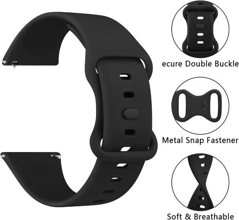 حزام بديل لساعة Amazfit GTR 4 / GTR 3 Pro/GTR 3 / GTR 2e / GTR 2 / GTR 47 مم / Amazfit Bip 5 الذكية، 22 مم من السيليكون الناعم أساور معصم رياضية بديلة للرجال والنساء in Kuwait