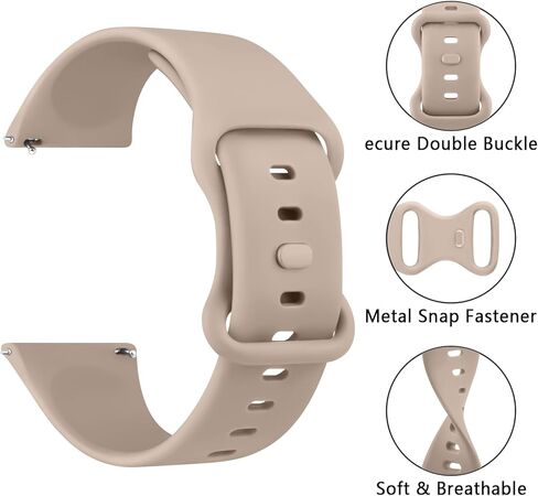 Replacement Band for Amazfit GTR 4 / GTR 3 Pro/GTR 3 / GTR 2e / GTR 2 / GTR 47mm / Amazfit Bip 5 Smart Watch, 22mm Soft Silicone Smartwatch Wristbands Replacement Sport Strap for Men & Women in Kuwait