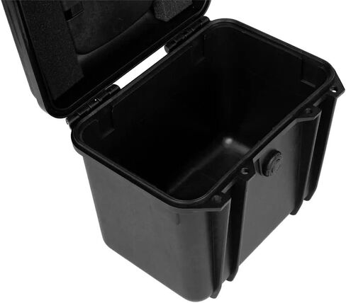 حافظة صلبة مقاومة للاحوال الجوية ومضادة للصدمات 112180 بتصنيف IP67 لمقاومة المياه والغبار، حماية من الماء لعمق 1 متر مع فوم قابل للتخصيص من مونو برايس - 7.48 × 6.69 × 2.36، لتر واحد، لون اسود in Kuwait