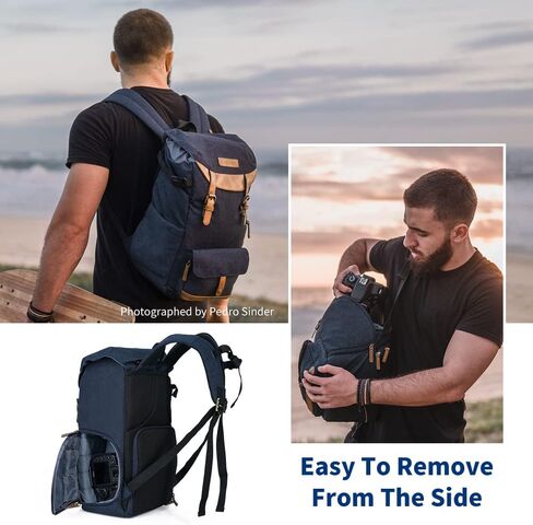 K&F Concept Camera Backpacks for Photographers Travel Bag for Tripod Camera Lence Accessory with laptop compartment and Rain Cover Waterproof Multi-Functional Camera Bags for Dslr Cameras Black in Kuwait