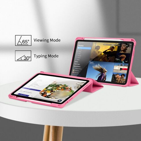 LovRug for iPad Air 11 Inch Case (M2) 2024, iPad Air 5th Generation Case 2022/iPad Air Case 4th Generation 2020 10.9 Inch with Pencil Holder, Soft TPU Back Smart Protective Cover Case(Black) in Kuwait