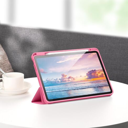 LovRug for iPad Air 11 Inch Case (M2) 2024, iPad Air 5th Generation Case 2022/iPad Air Case 4th Generation 2020 10.9 Inch with Pencil Holder, Soft TPU Back Smart Protective Cover Case(Black) in Kuwait