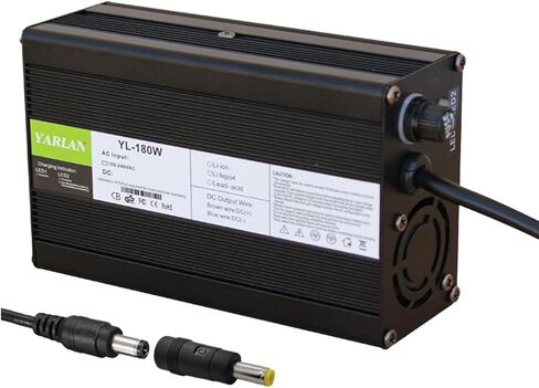 54.6V 2A Charger for 13S 48V Lithium Li-ion Battery Pack with DC 5.5x2.1mm / 5.5x2.5mm Plug in Kuwait