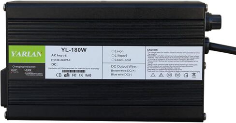 54.6V 2A Charger for 13S 48V Lithium Li-ion Battery Pack with DC 5.5x2.1mm / 5.5x2.5mm Plug in Kuwait