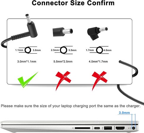for Samsung Galaxy Book Flex Alpha Charger 19V Fit with Samsung Galaxy Book 13.3" NP730QCJ-K01US NP730QCJ-K02US, Flex 2 Alpha 13.3" NP730QDA-KB1US NP730QDA-KA1US Power Supply Cord 8.8FT (UL Listed) in Saudi Arabia