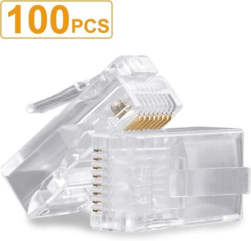 100 قطعة من موصلات تجعيد Cat6، Cat5E in Saudi Arabia