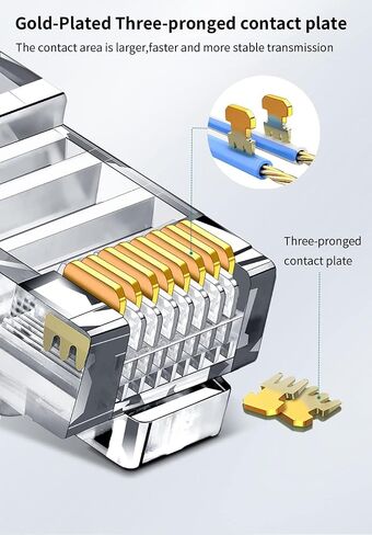 100 قطعة من موصلات تجعيد Cat6، Cat5E in Saudi Arabia