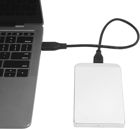 قرص صلب متنقل YD0004 USB إلى 3.0 2.5 بوصة محمول، 80G 120G 250G 320G 500G سعة 1TB 2TB خارجي شامل لشاشات الكمبيوتر واللاب توب، فضي (80G) in Kuwait