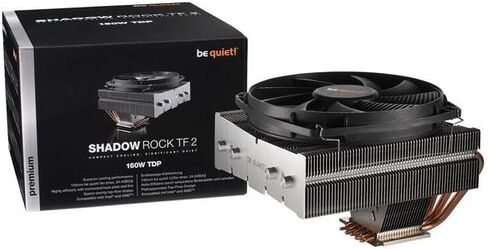 كن هادئاً! مبرد وحدة المعالجة المركزية Shadow Rock TF 2 160W TDP | متوافق مع إنتل 775 / 115x / 1200/1366 / 2011(-3) مربع ILM / 2066 | متوافق مع AMD AM2 / AM3 / AM4 / FM1 / FM2 | أسود | BK003 in Saudi Arabia