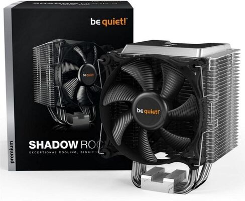 كن هادئاً! مبرد وحدة المعالجة المركزية Shadow Rock TF 2 160W TDP | متوافق مع إنتل 775 / 115x / 1200/1366 / 2011(-3) مربع ILM / 2066 | متوافق مع AMD AM2 / AM3 / AM4 / FM1 / FM2 | أسود | BK003 in Kuwait