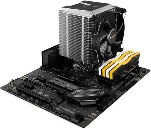 كن هادئاً! مبرد وحدة المعالجة المركزية Shadow Rock TF 2 160W TDP | متوافق مع إنتل 775 / 115x / 1200/1366 / 2011(-3) مربع ILM / 2066 | متوافق مع AMD AM2 / AM3 / AM4 / FM1 / FM2 | أسود | BK003 in Kuwait