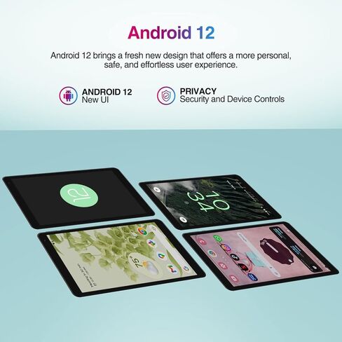 جهاز لوحي Fusion5 2023 جديد مقاس 10.1 بوصة يعمل بنظام Android 12، كمبيوتر لوحي F202 كامل الدقة فائق النحافة (معتمد من Google، تخزين 64 جيجابايت، ذاكرة الوصول العشوائي 4 جيجابايت، وحدة المعالجة المركزية رباعية النواة، WiFi، بلوتوث، شاشة IPS 1920x1200، النو in Kuwait