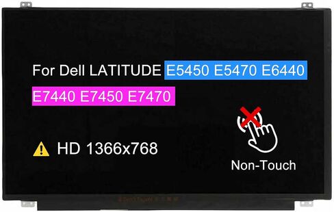 BTSELSS B140XTN02.E for Dell Latitude E5450 E5470 E6440 E7440 E7450 E7470 HD 1366 * 768 30 PINS LCD Non-Touch Screen Replacement Display Panel(NOT for FHD 1920 * 1080) in Saudi Arabia