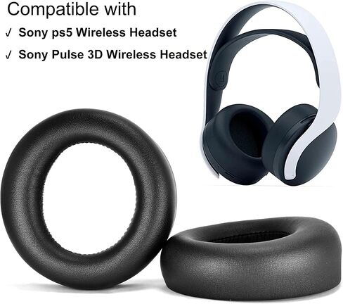 PS5 Cooling Gel Ear Pads - defean Replacement Ear Cushion Cover Cushion Compatible with Sony ps5 Wireless Headphone, Pulse 3D Wireless Headset, Vsilky Cool Fabric, High-Density Noise Cancelling Foam in Kuwait