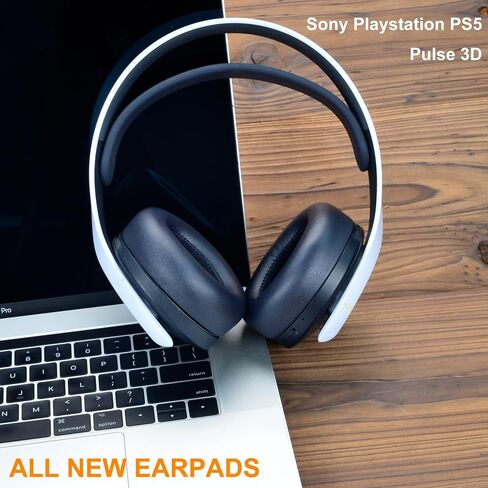 PS5 Cooling Gel Ear Pads - defean Replacement Ear Cushion Cover Cushion Compatible with Sony ps5 Wireless Headphone, Pulse 3D Wireless Headset, Vsilky Cool Fabric, High-Density Noise Cancelling Foam in Kuwait
