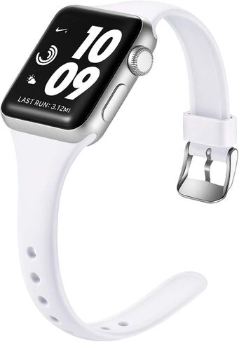 Laffav Slim Band for Apple Watch Bands for Women 40mm 38mm 41mm 42mm in Kuwait