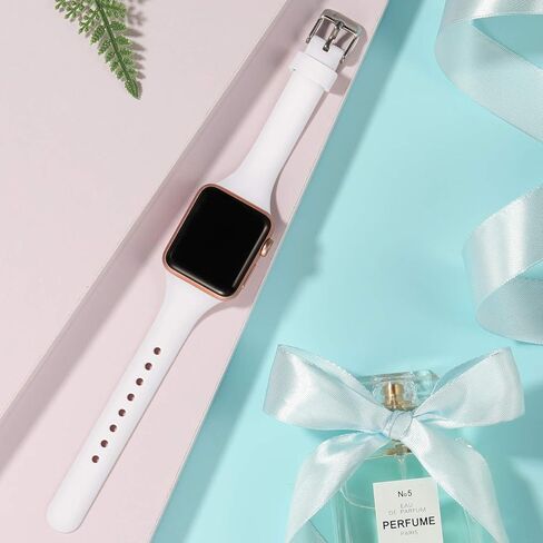 Laffav Slim Band for Apple Watch Bands for Women 40mm 38mm 41mm 42mm in Kuwait