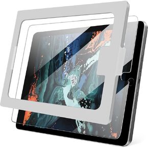 KingBlanc [1-Touch Installation Screen Protector for iPad 10th Generation (2022, 10.9-inch), Tempered Glass Film with Auto Alignment Kit, 2.5D Round Edge, HD Clear, Case Friendly