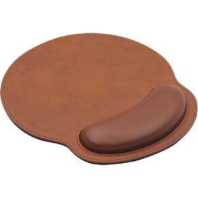 Ergonomic Mouse Pad with Wrist Support,PU Leather Mousepad for Laptop Computers,Non Slip Rubber Base Memory Foam Wrist Rest Mouse Pads for Home Work Office Easy Typing Pain Relief,Green in Saudi Arabia
