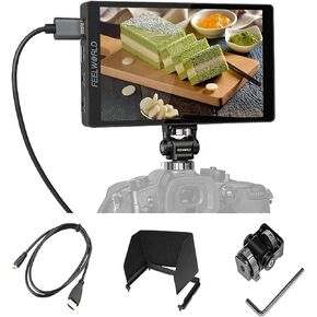 FEELWORLD F7 PRO 7 Inch Touch Screen DSLR Camera Field Monitor with 3D LUT F970 External Kit Install for Power Wireless Transmission IPS FHD1920x1200 4K HDMI Input Output 5V Type-c Input in Saudi Arabia