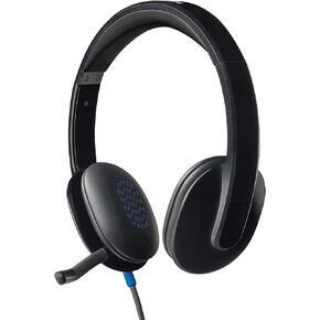 لوجيتيك H540 سماعات راس يو اس بي, اسود - 981-000480 in Saudi Arabia