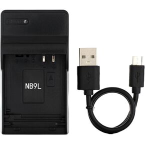 شاحن USB NB-9L لكاميرات Canon IXUS 1000 HS، 1100 HS، 500 HS، 510 HS، IXY 1، 3، 50S، 51S، PowerShot ELPH 510 HS، 520 HS، 530 HS، PowerShot N، N2، SD4500 عبارة عن كاميرا والمزيد