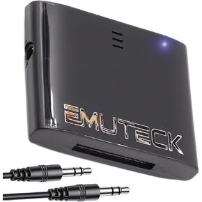 EMUTECK 30 Pin Bluetooth 5.0 Receiver Stereo Adapter for Bose SoundDock 2 and Other 30-pin Dock Speakers, with 3.5mm Aux Cable, for iPhone iPod Music Docking Stations (Not for Cars) in Kuwait