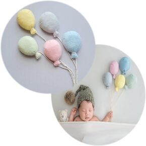 Zeroest Newborn Felt Photography Props Knitted Cloud Photos Wool Felted Posing Props Baby Photoshoot Accessory