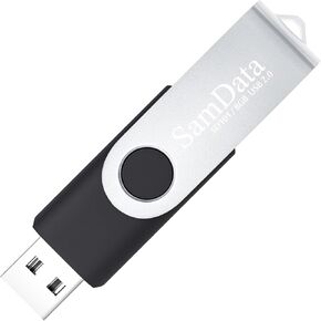 محركات أقراص فلاش USB SamData سعة 8 جيجابايت، 10 عبوات USB 2.0 محركات أقراص إبهامية 8 جيجابايت، عصا ذاكرة USB مع مؤشر LED (متعددة الألوان، 10 عبوات)