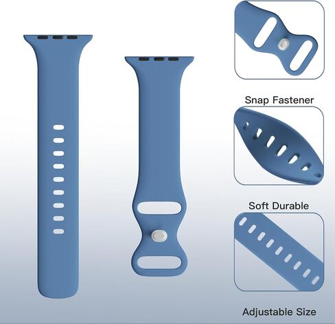 STG Sport Silicone Bands Compatible with Apple Watch Band Ultra 3/2/1 49mm, Series 11/10 46/42mm, 9/8/7 45/41mm, SE 6/5/4 44/40mm, 3/2/1 42/38mm S/M M/L for Women Men in Saudi Arabia