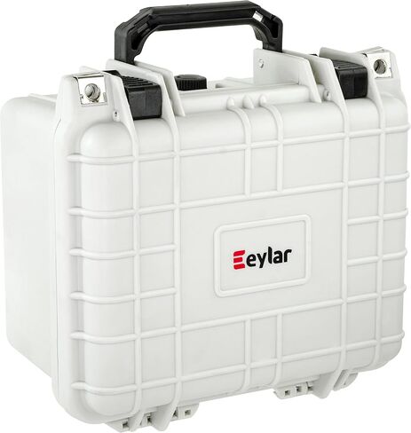 معدات Eylar صغيرة مقاس 10.62 بوصة، ومعدات، وحقيبة كاميرا صلبة مقاومة للماء مع رغوة (أسود) بمعايير TSA in Kuwait